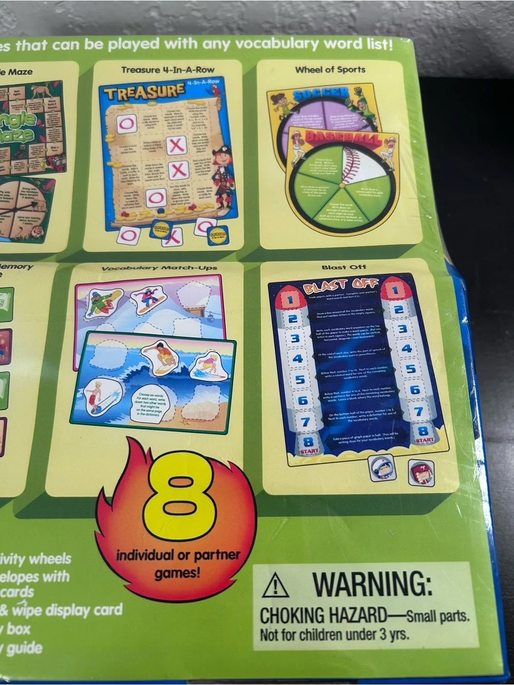 Lakeshore 8 Ready to Go Vocabulary Station File Folder Games Grade 2+ HH316 New